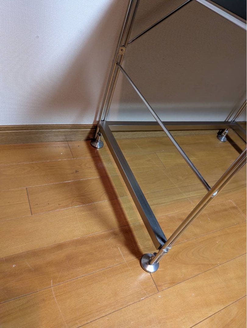 ■送料込■無印良品 ステンレスユニットシェルフ ダークグレー 棚 収納 黒