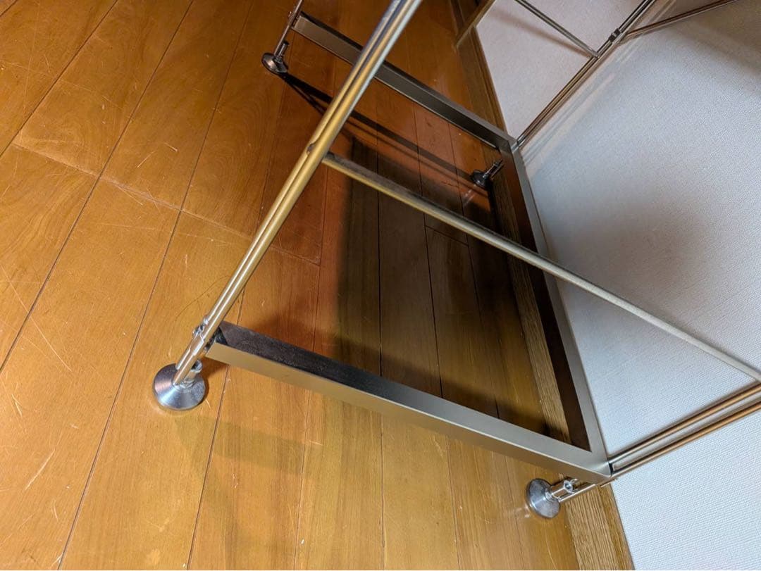 ■送料込■無印良品 ステンレスユニットシェルフ ダークグレー 棚 収納 黒