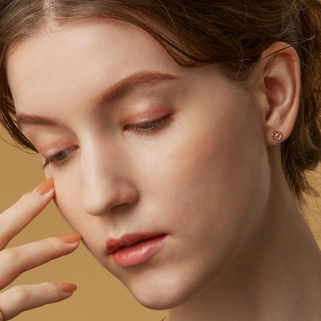 【限定セット】アガット K10 ピアス＆チャーム（販売証明書付）