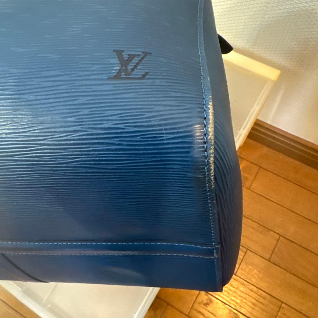 【ルイヴィトン】エピ　ボストンバッグ　青色