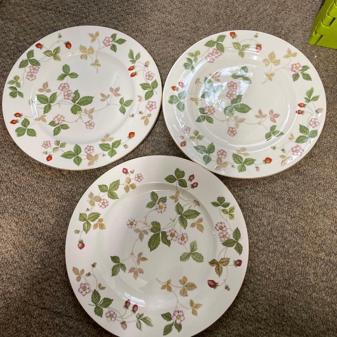  ワイルドストロベリー 皿 27.5cm3枚セット