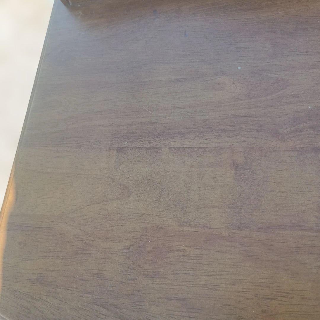 5123）カリモクの引き出し付き机／学習机・作業机