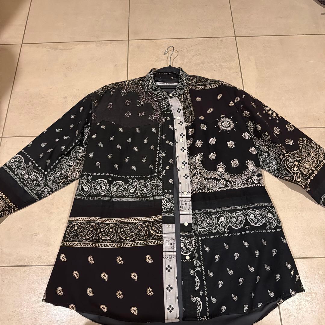 Children of the Discordance バンダナ柄長袖シャツ