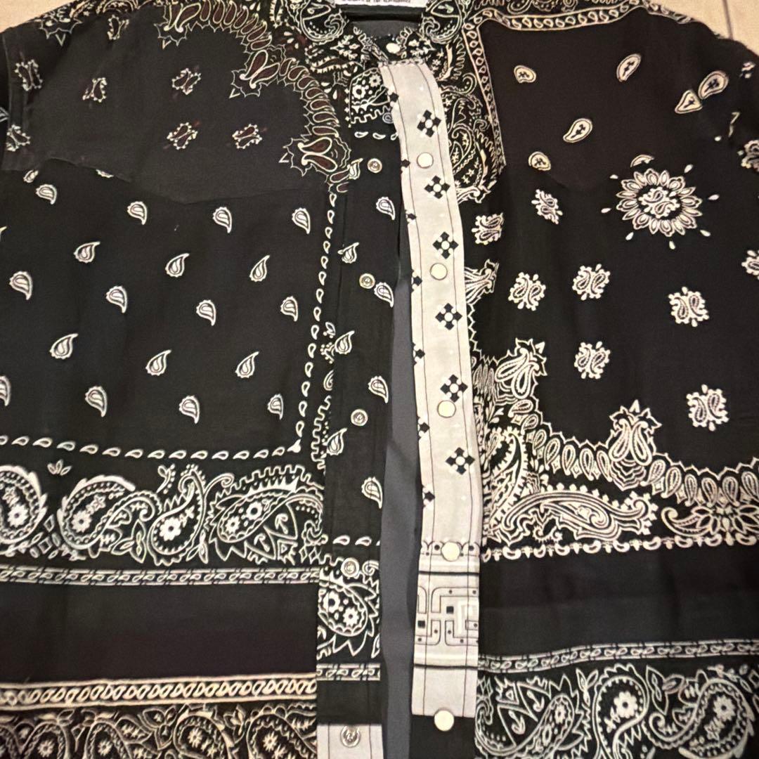 Children of the Discordance バンダナ柄長袖シャツ