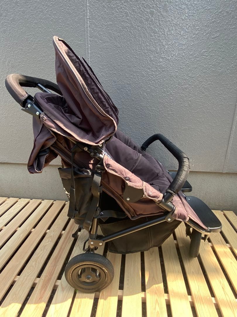 美品★エアバギー ココダブル 双子用ベビーカー　バギーボード　セット付き