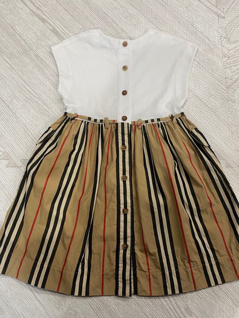 バーバリー　ワンピース　ストライプ