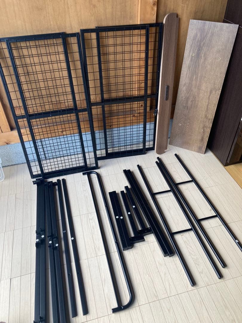 【引取or配達限定】ベッド シングル フレーム➕ダイニングセット