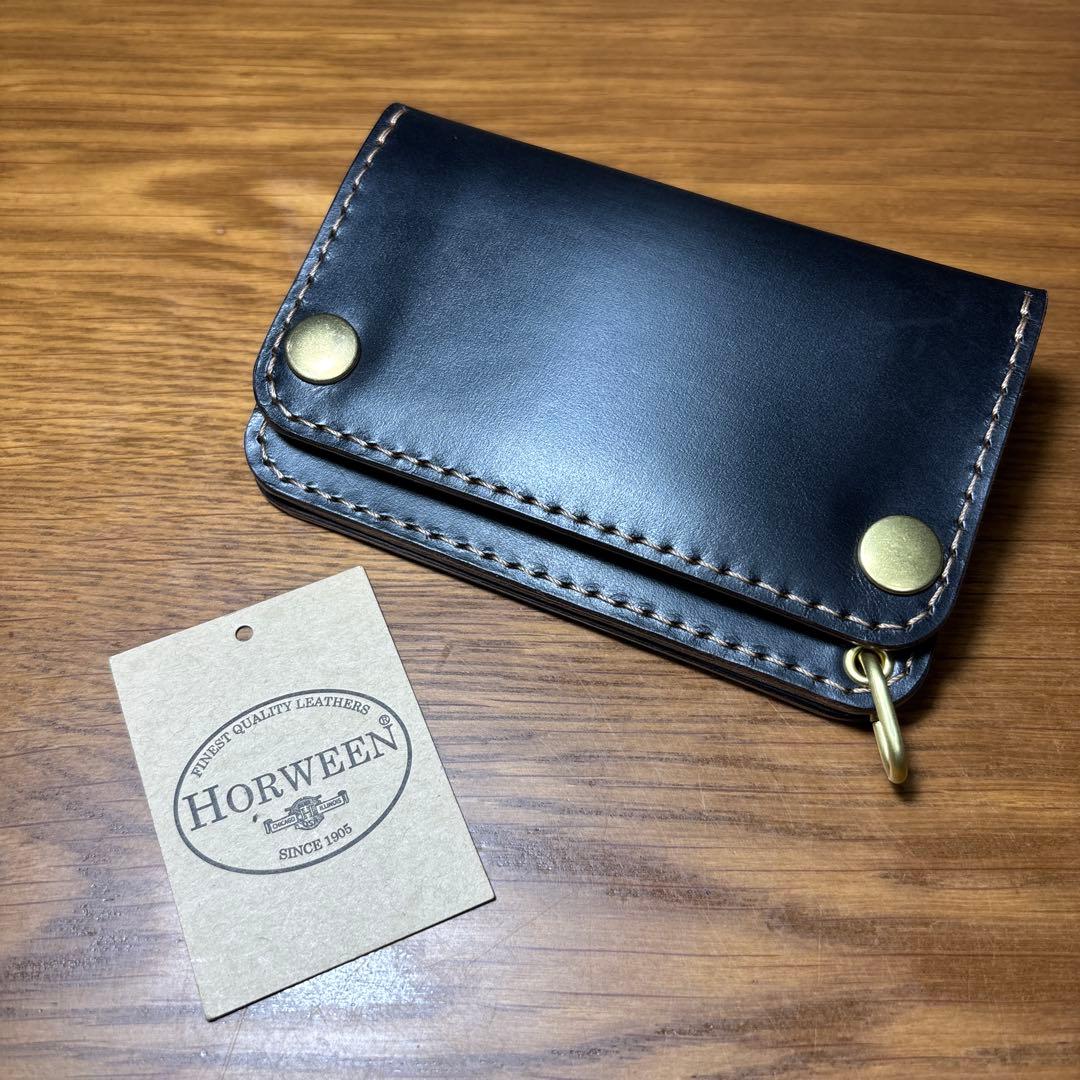 acsid ショートウォレット 糸ベージュ　マチ付き