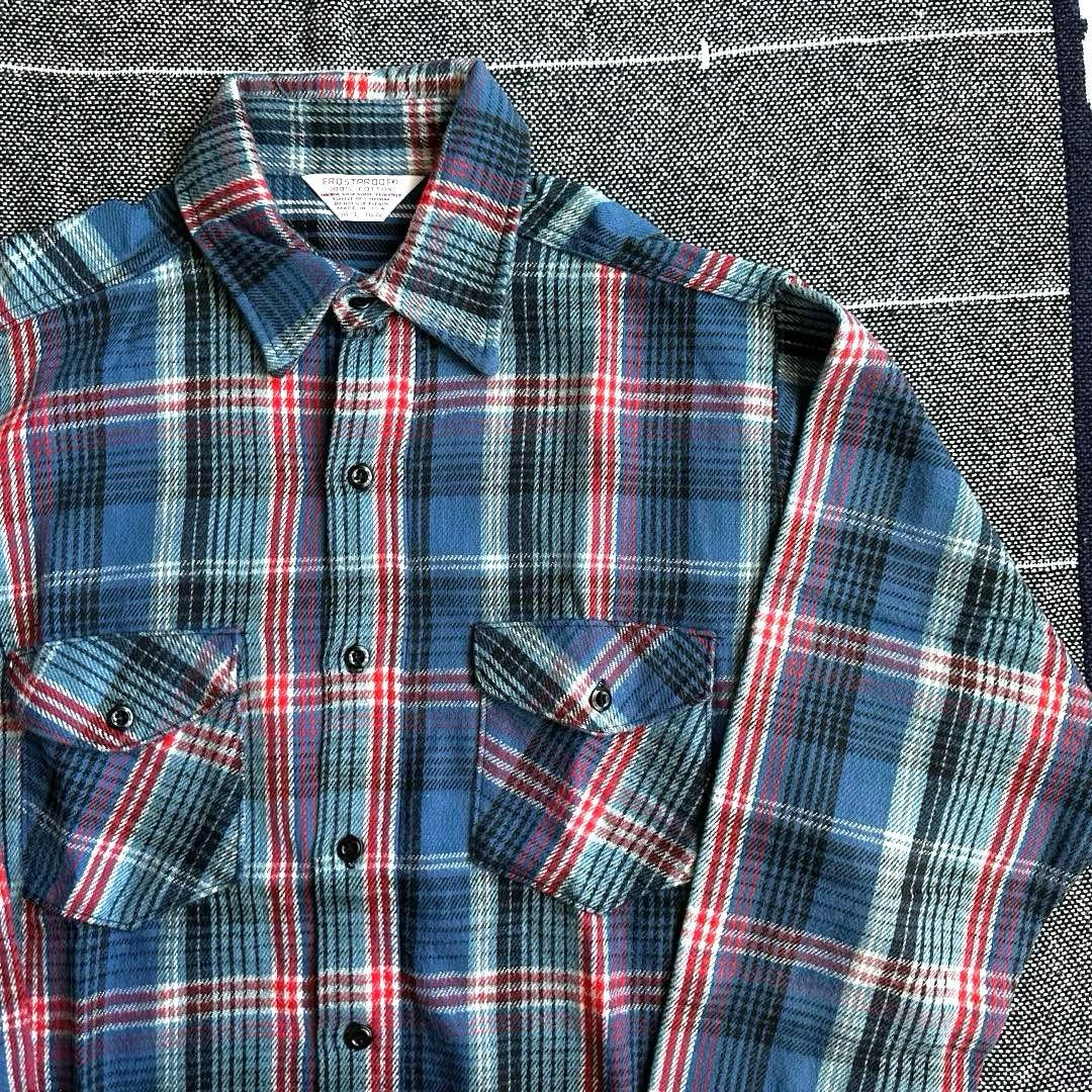 トップス 70s frostproof heavy flannel shirt USA