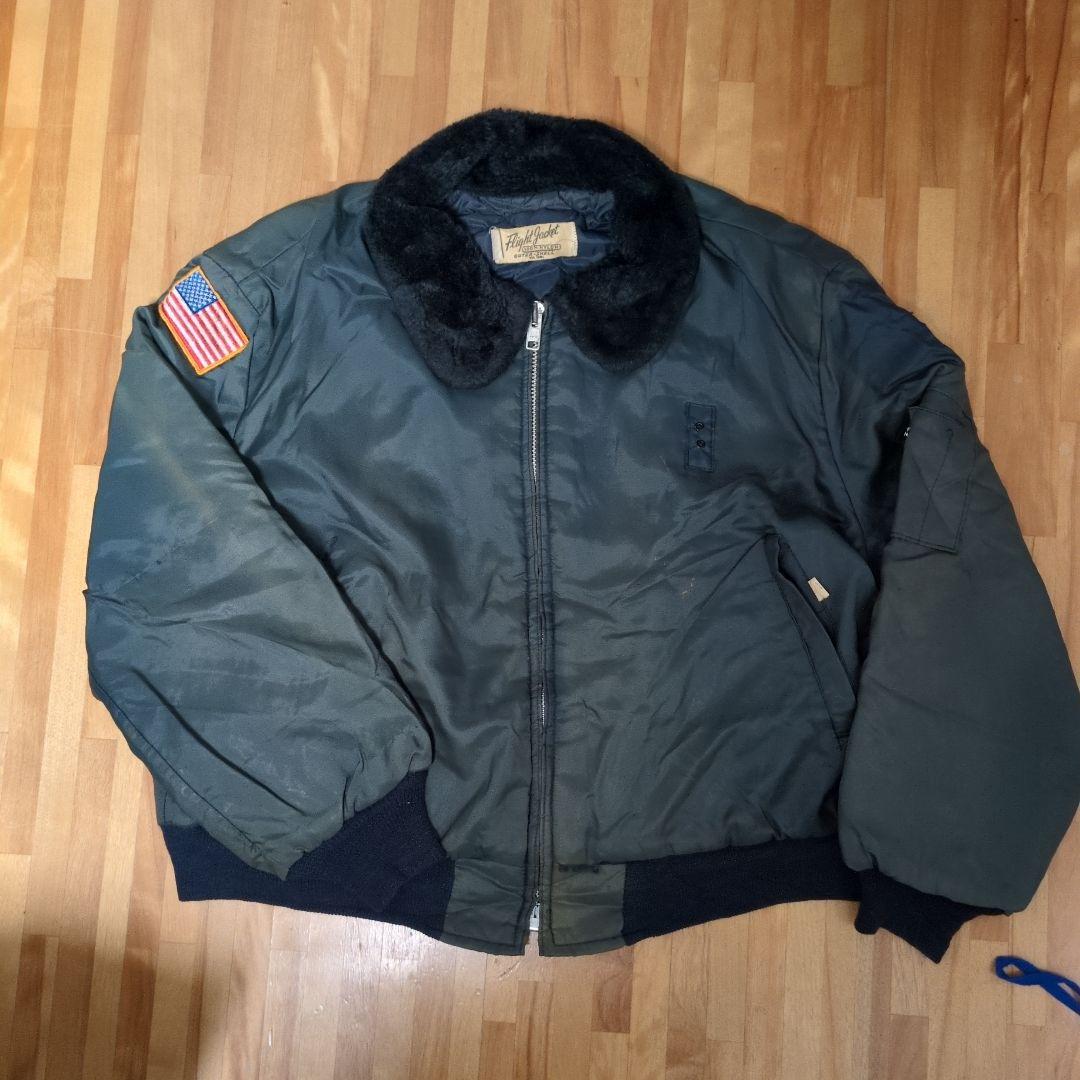 が*が様 80s FLIGHT JACKET ボア襟 ナイロンブルゾン