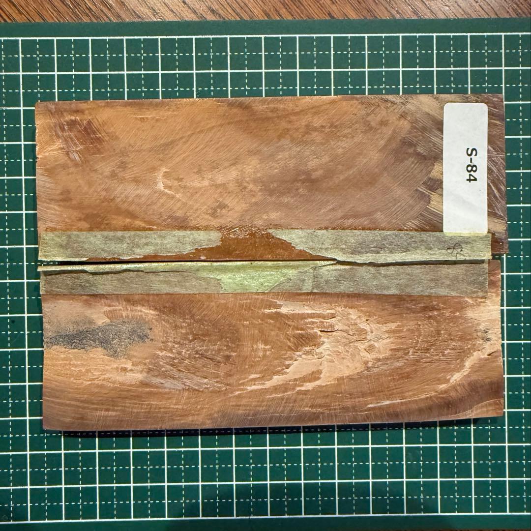 カスタムナイフハンドル材　マンモスアイボリー