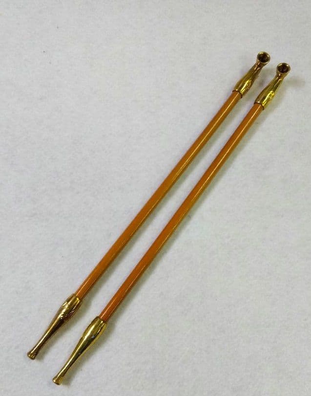 茶道具 煙管 キセル 銀杏 一双 裏千家 今日庵 莨盆 煙草盆