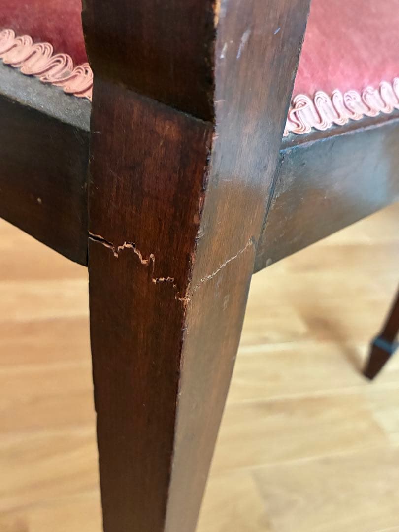 英国アンティーク ドール用イス◆マホガニー製 チェア