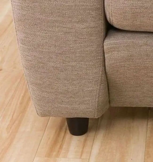 【たのメル便の送料込み】ニトリ　3人掛けファブリックソファ　ダークモカ