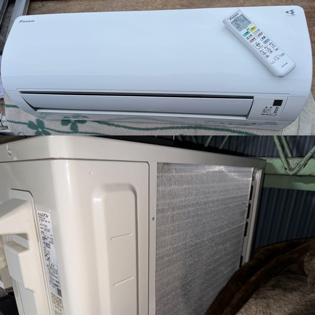 室外機も込 ダイキン 6畳用 エアコン クーラー 2.2kw 2020年製 22