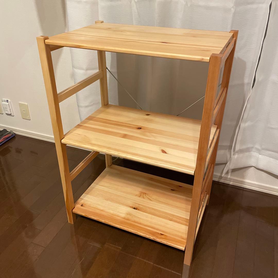 無印良品　パイン材ユニットシェルフ小