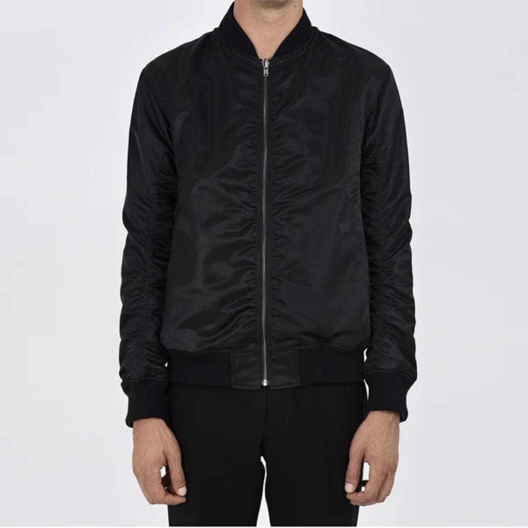 LAD MUSICIAN リバーシブル　ナイロンボンバージャケット　MA1 黒青