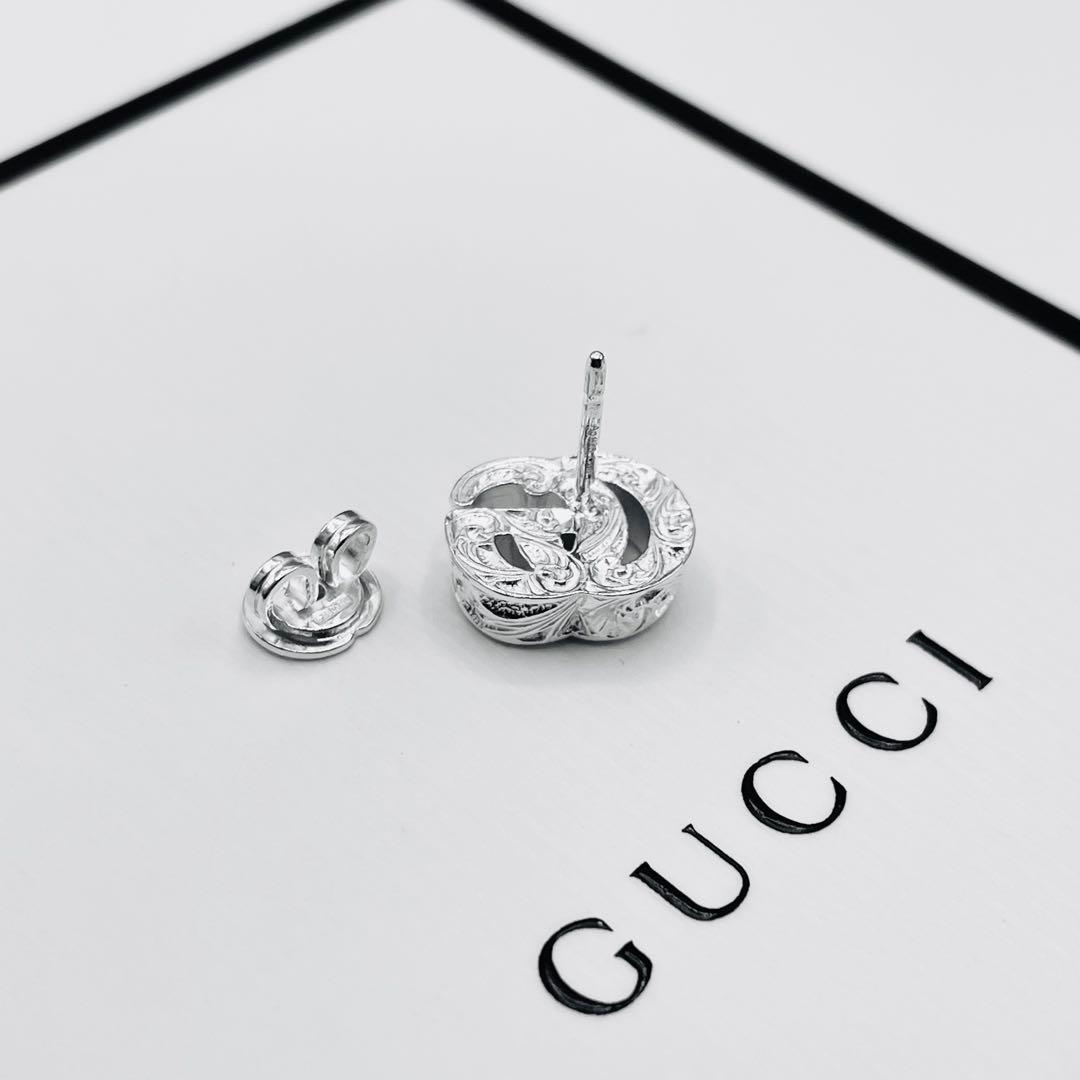 【超美品/超希少】グッチ　ピアス　片耳　インターロッキング　アラベスク　ダブルG