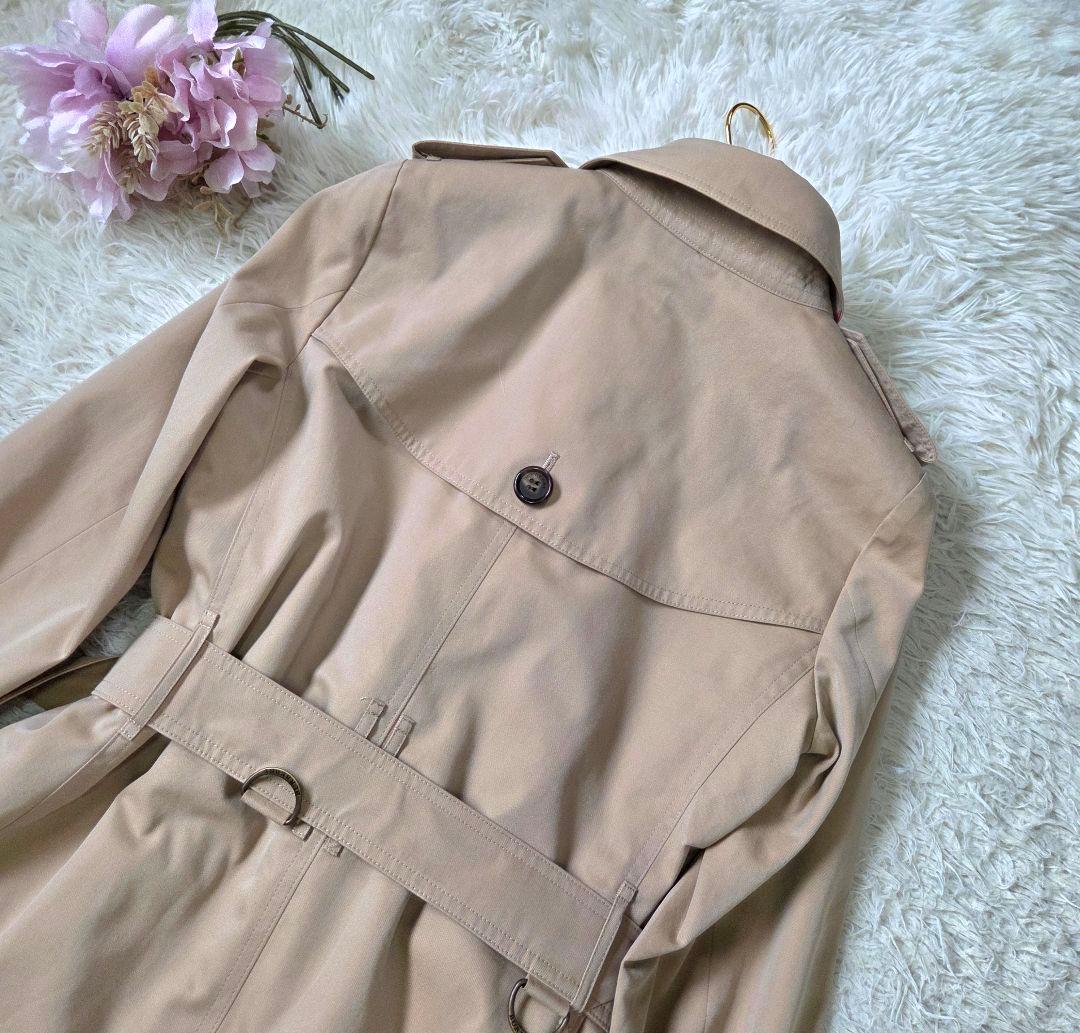 美品 バーバリー ハニーベージュ トレンチコート ライナー ノバチェック 36S
