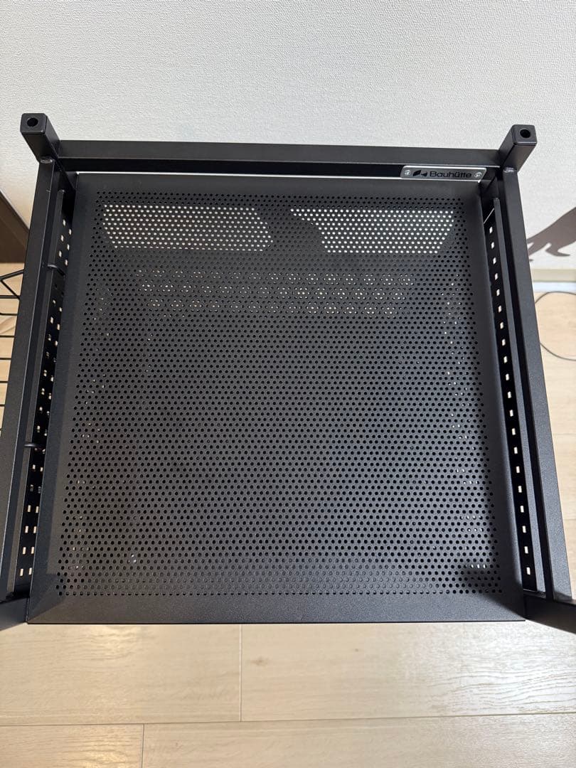 Bauhutte ゲーム機収納ラック BHS-380G-BK/ブラック