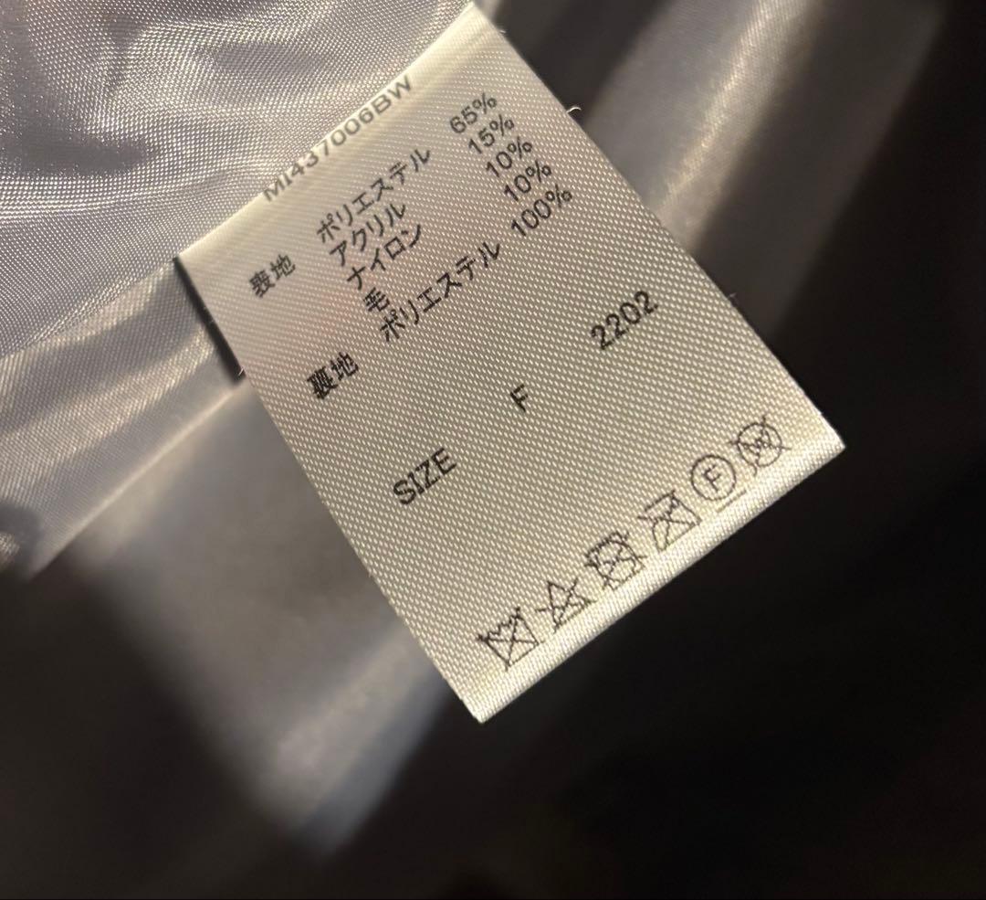 ジャケット・アウター mideal shaggy middle coat GRAY