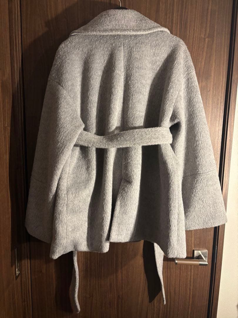 ジャケット・アウター mideal shaggy middle coat GRAY