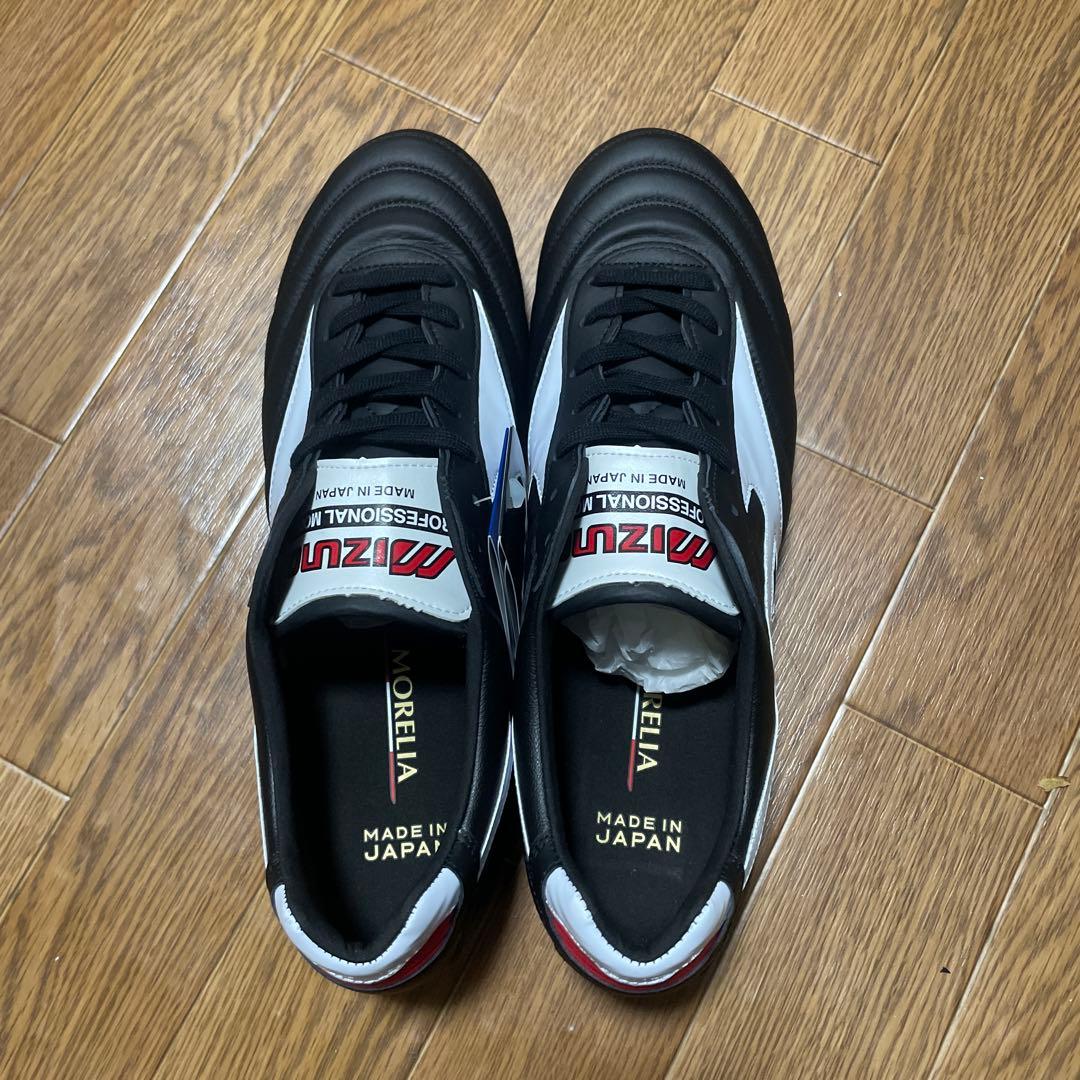 ミズノ モレリアII JAPAN ブラック × ホワイト 28.5cm