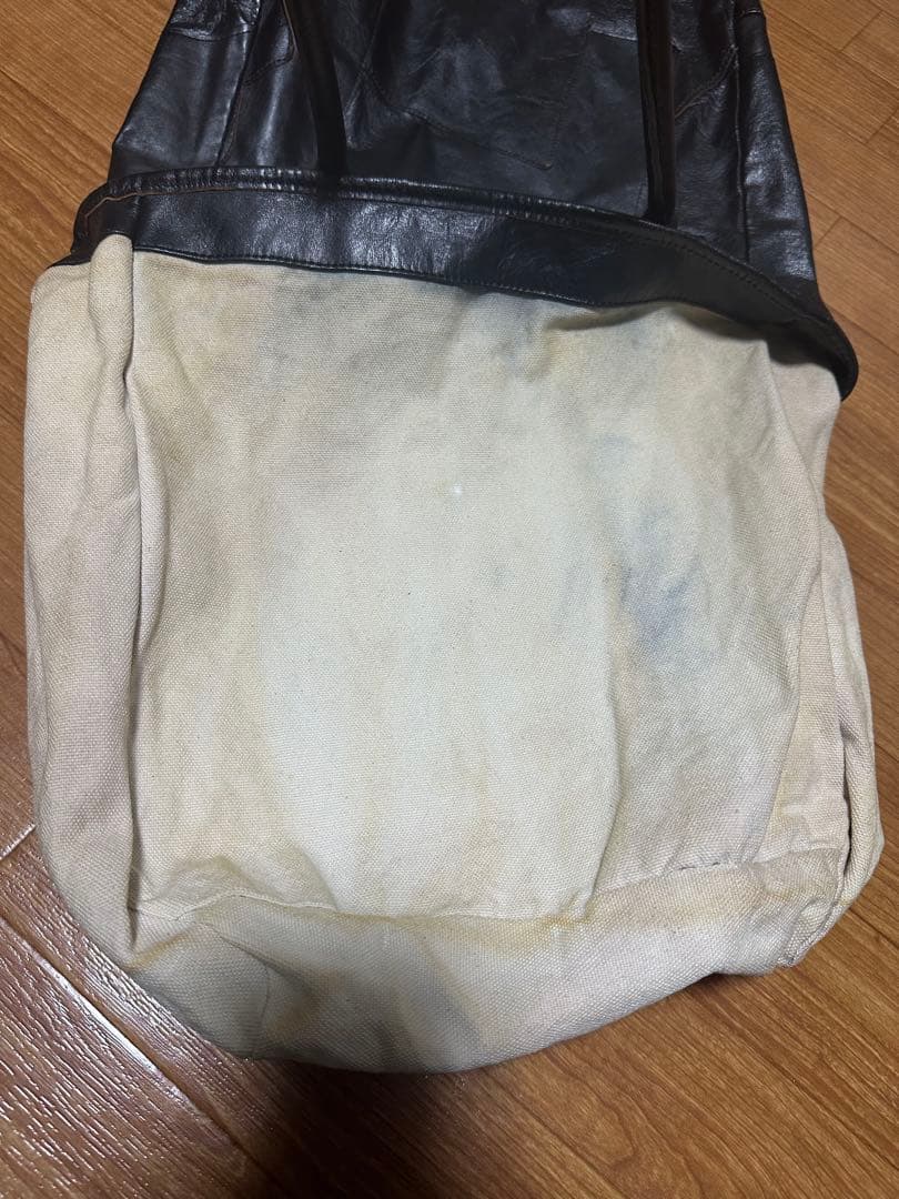 JOY McCOY 黒レザーパッチワークトートバッグ