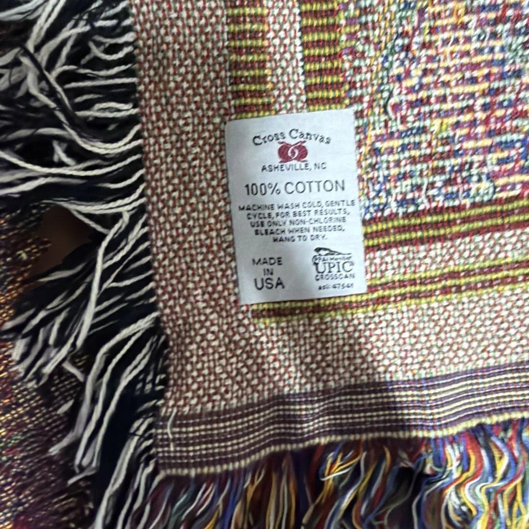 馬　電車　マルチカバー　ソファカバー　ヴィンテージラグ　133x188