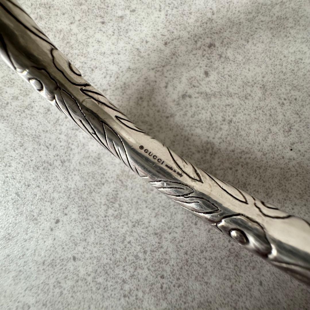 グッチ　バングル　アンガーフォレスト　イーグル　シルバー925　箱　保存袋