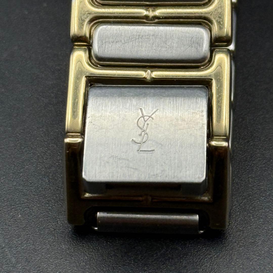 YVES SAINT LAURENT 腕時計 稼働品 ゴールド×シルバー YSL