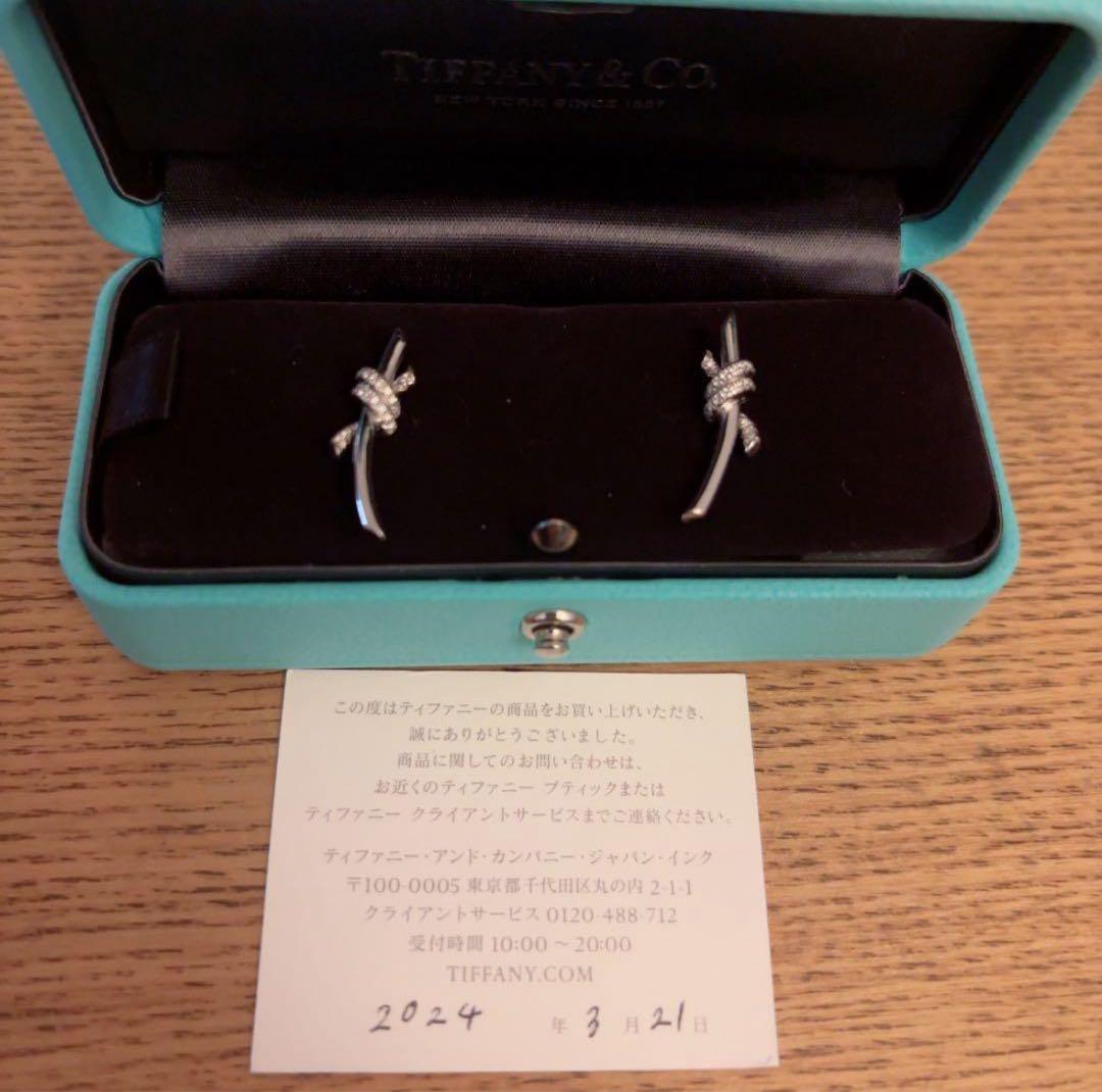 やっぴーTIFFANY & CO. 　ノットピアス　ティファニー