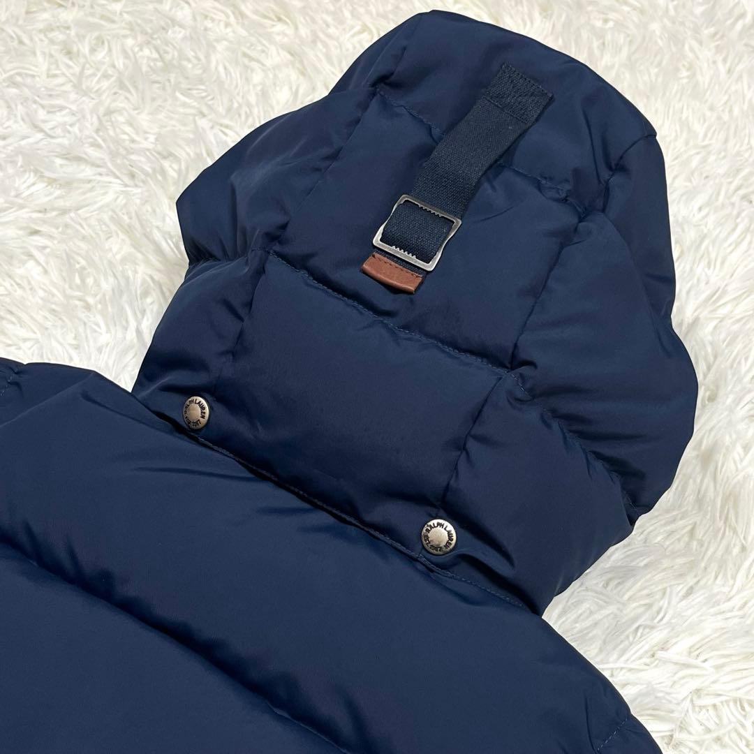 美品✨ラルフローレン フード付きダウンベスト ネイビー レディースXSポニー刺繍