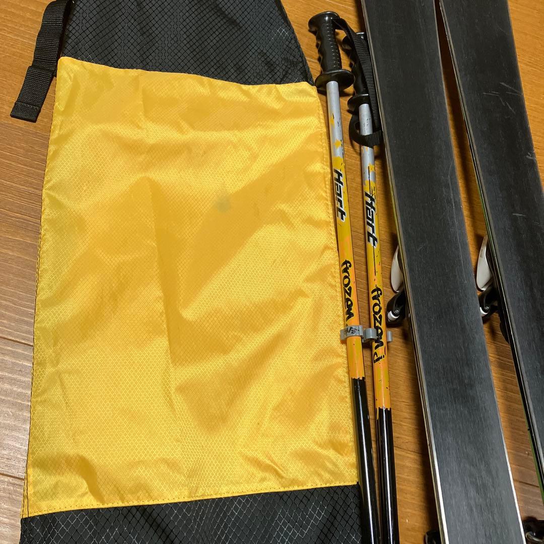 スキー4点セット　板128cm ブーツ23cm ストック90cm