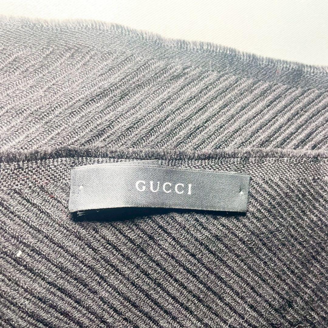 グッチ GUCCI マフラー ブラック ウール
