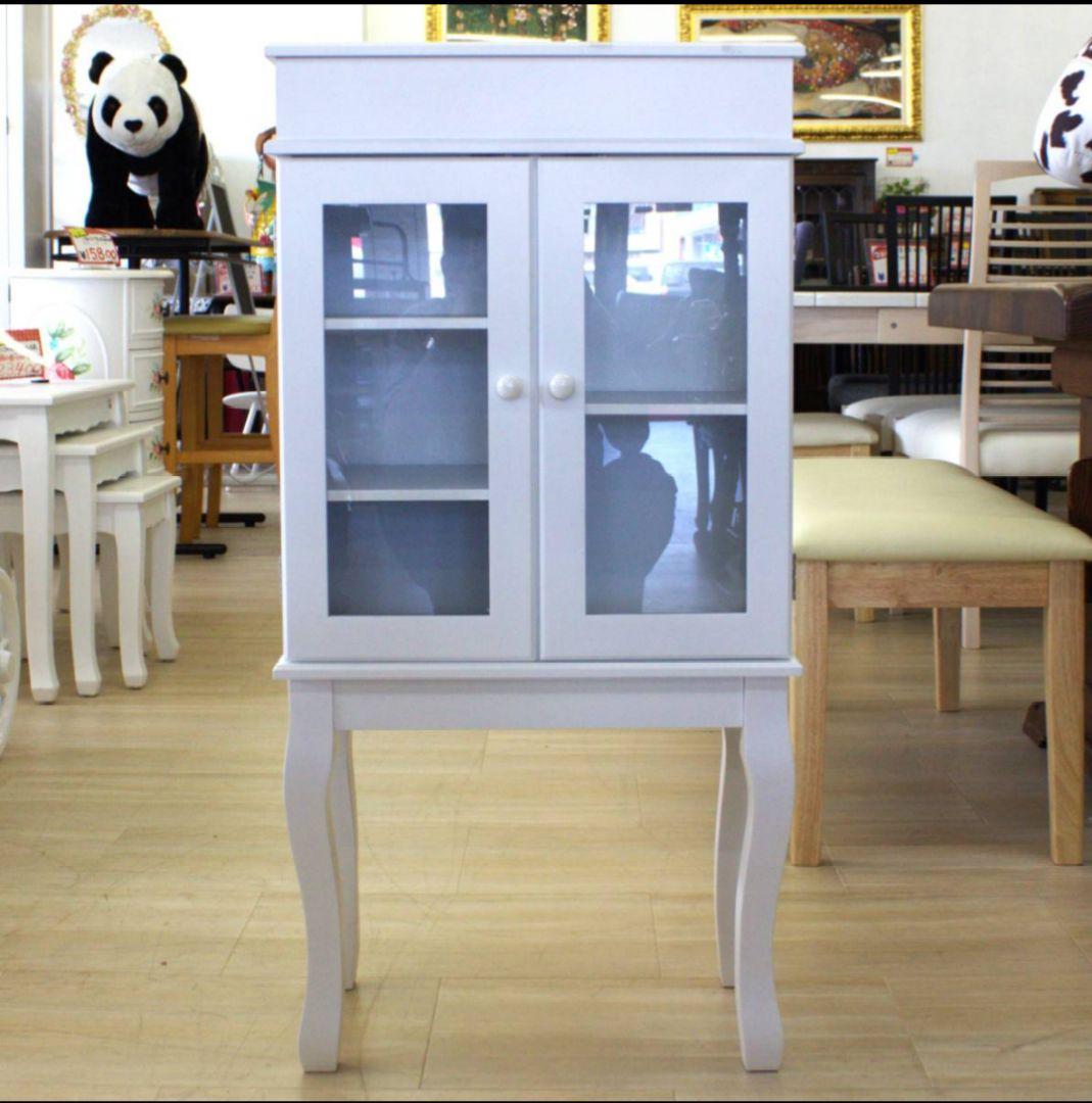 ホワイト ジュエリーキャビネット