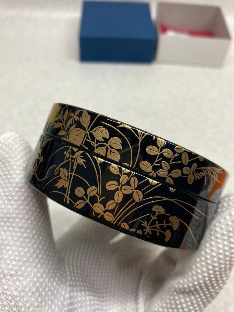 希少 大きめ 蒔絵師 松山武司作 本鼈甲 金蒔絵 ブローチ ペンダント 螺鈿