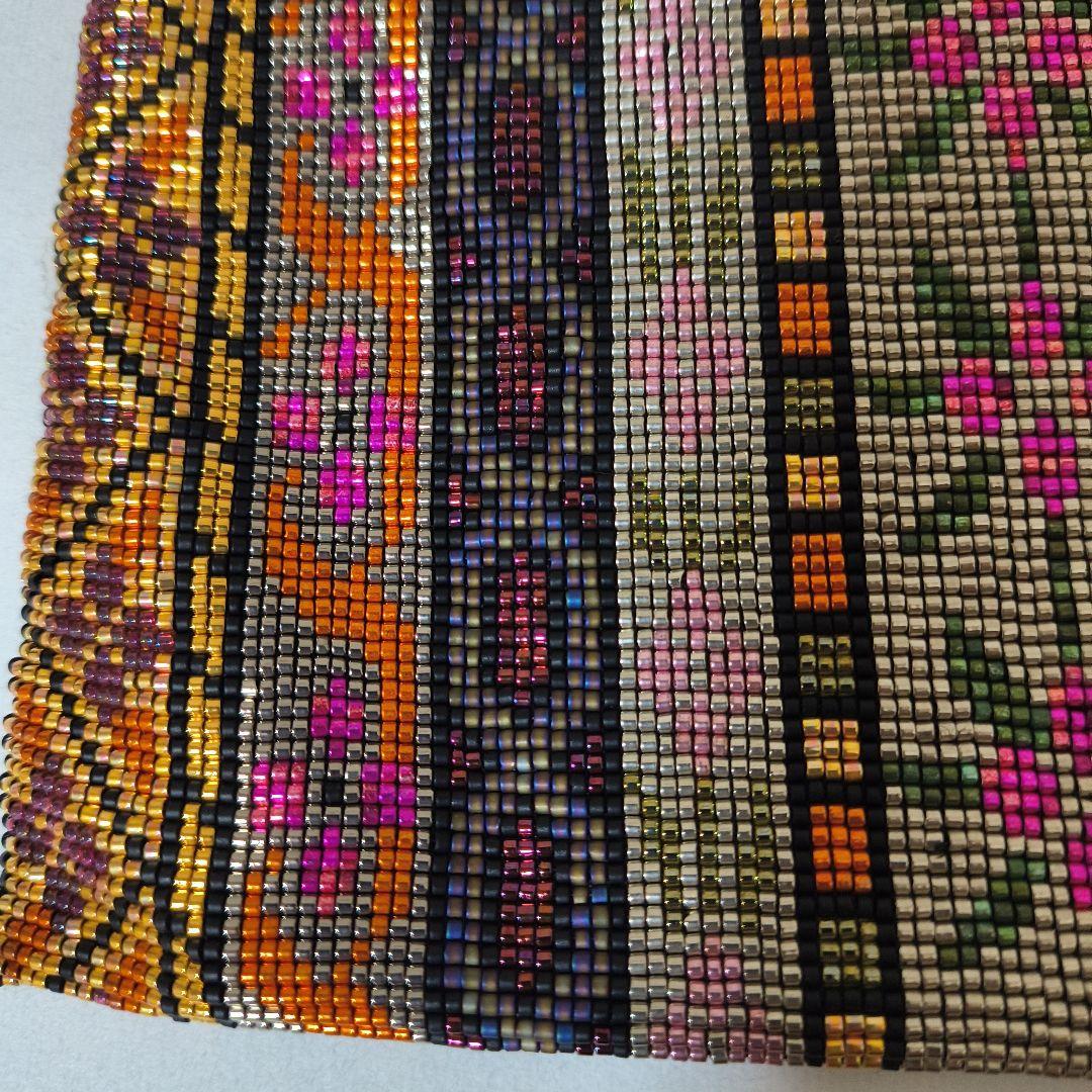 ビーズ 手織り バッグ 新品未使用 パーティ用 ハンドメイド 9-20