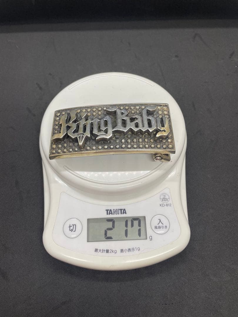 新品King Baby シルバー ロゴバックル/ 217g