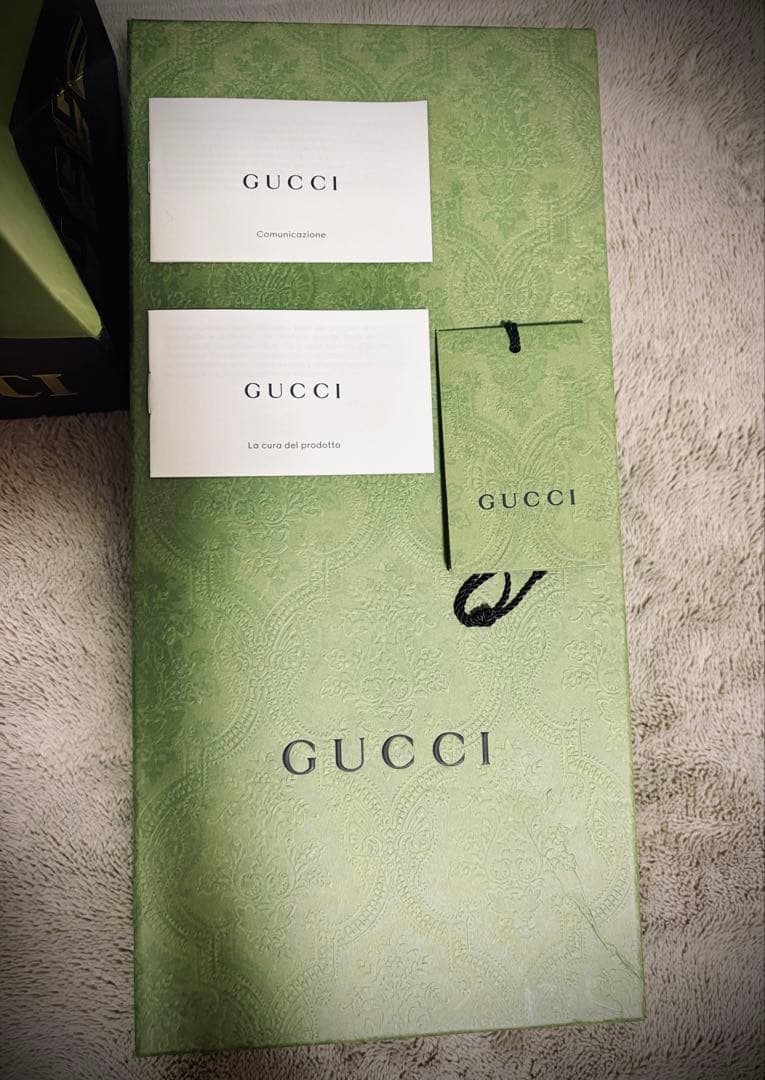 GUCCI マフラー GG ロゴ　ジャガード　メタリック　ウール　リバーシブル