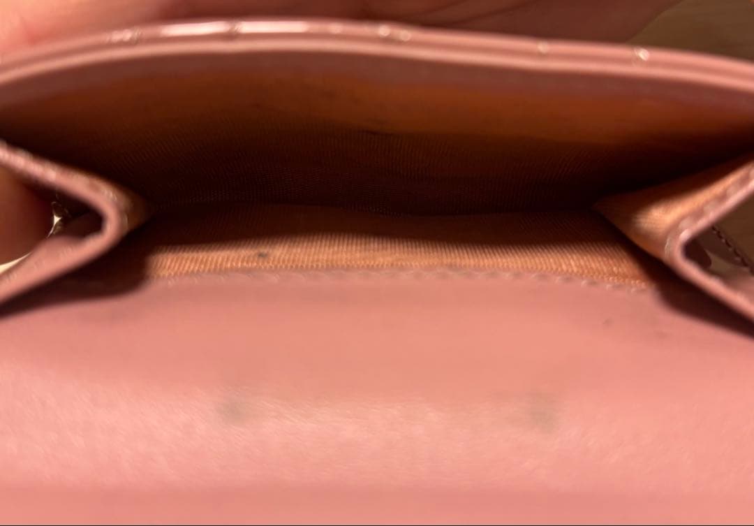 Christian Dior ディオール 三つ折り財布 ピンク