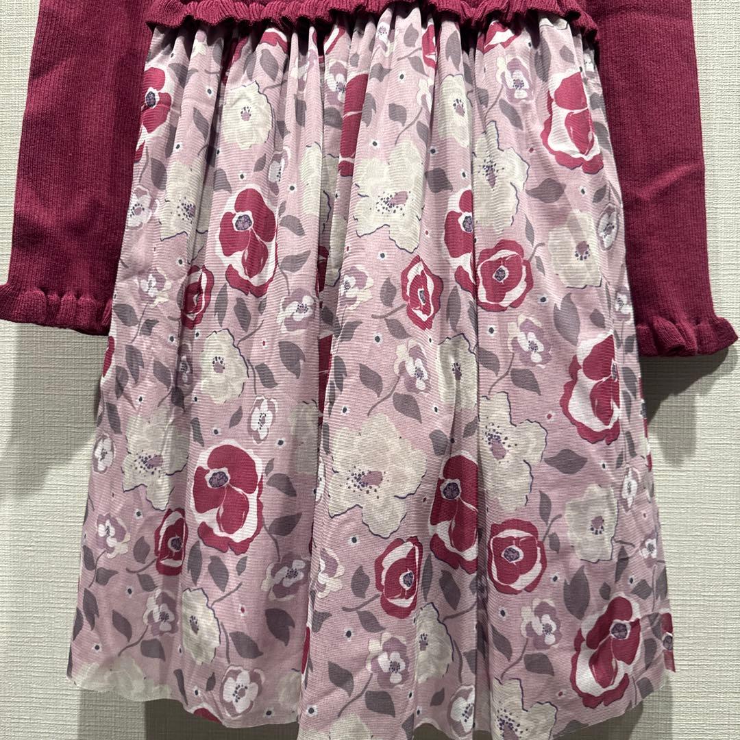 ケイトスペード　160 新品　ガールズ フローラルドッキングワンピース