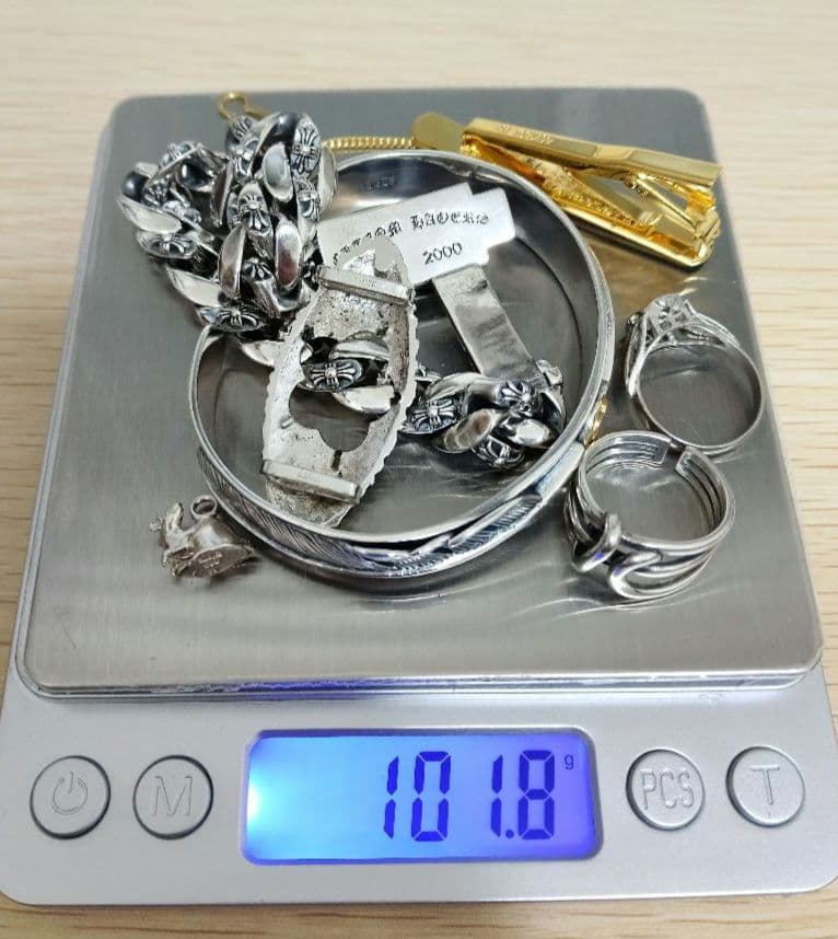 銀高騰 ジャンクsilver925,900,純銀,銀まとめ約101g・ 銀素材