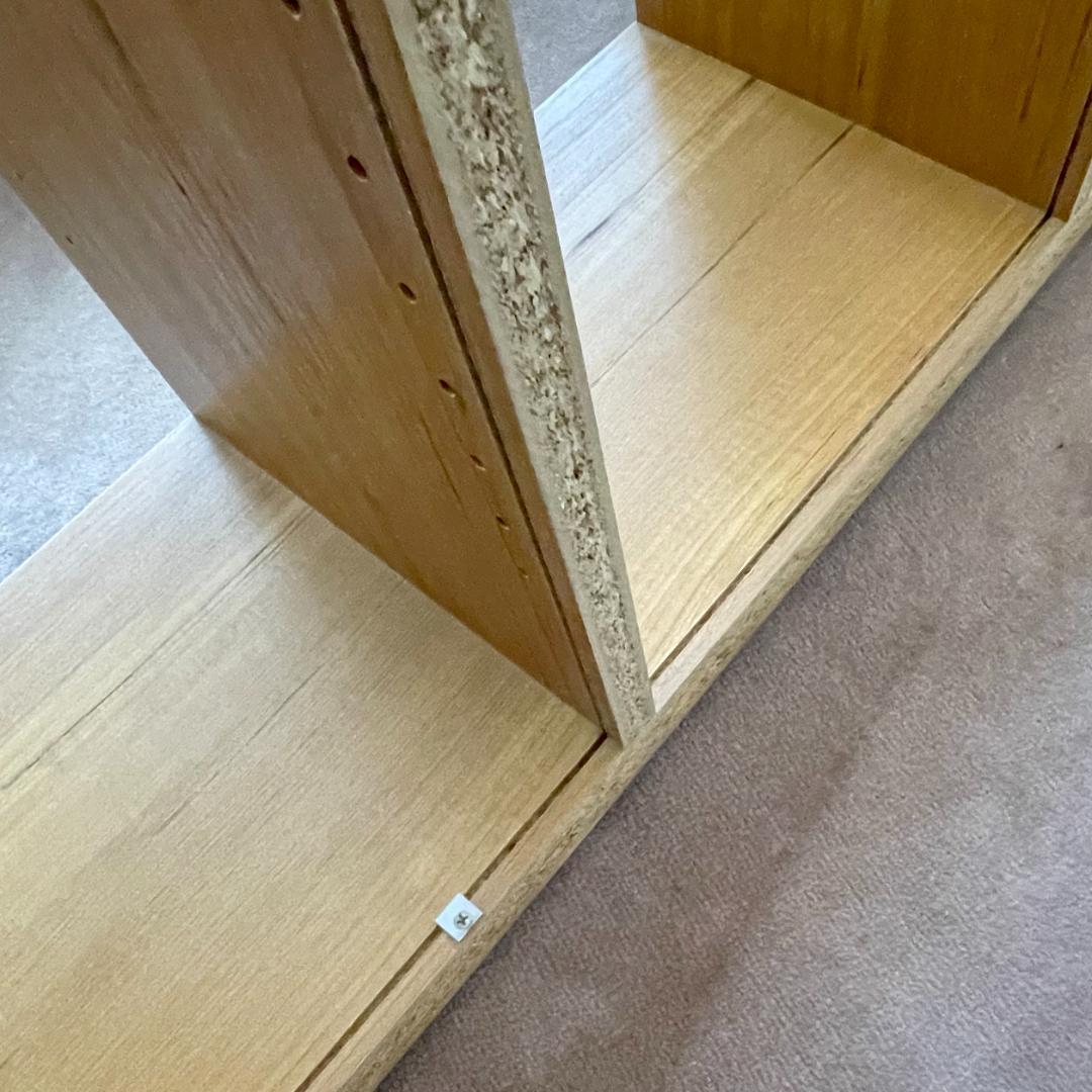 本棚 棚板高さ調整可 3列3段 2台 木目 ライトブラウン オープンシェルフ