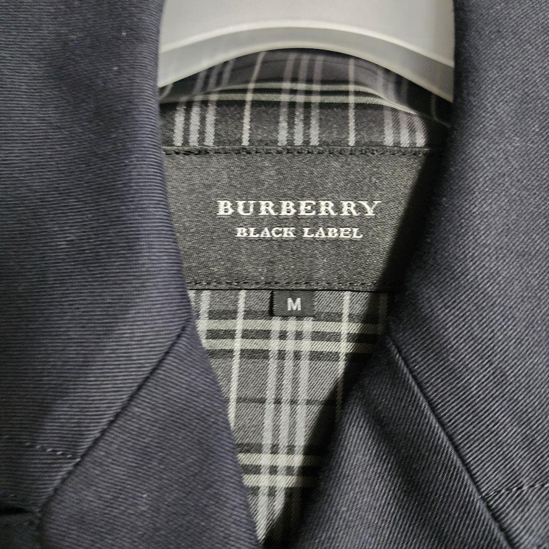 バーバリーブラックレーベル ノバチェック ダブルブレスト ハーフコート