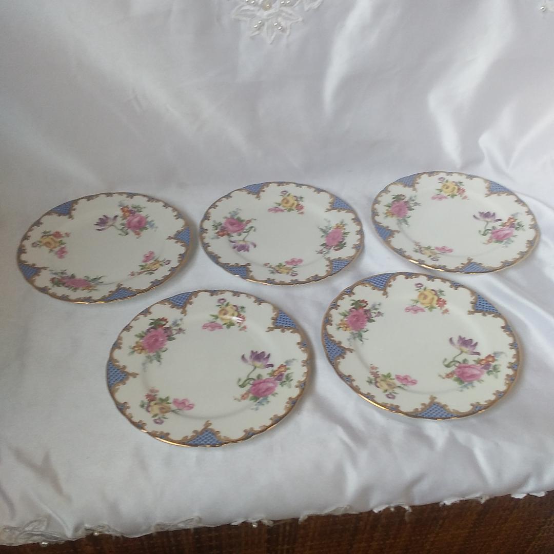 エインズレイ　16cmプレート(5枚)　ヴィンテージ