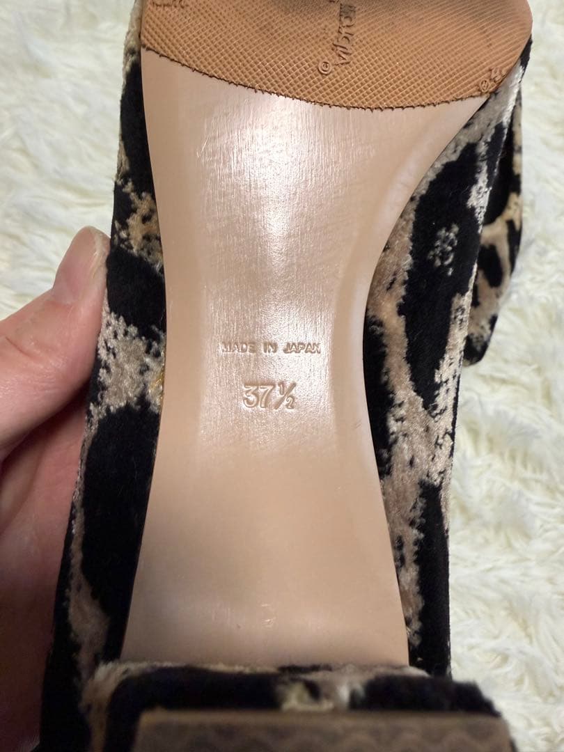 PIPPICHIC ピッピシック レオパードCHRISTELパンプス 37ハーフ
