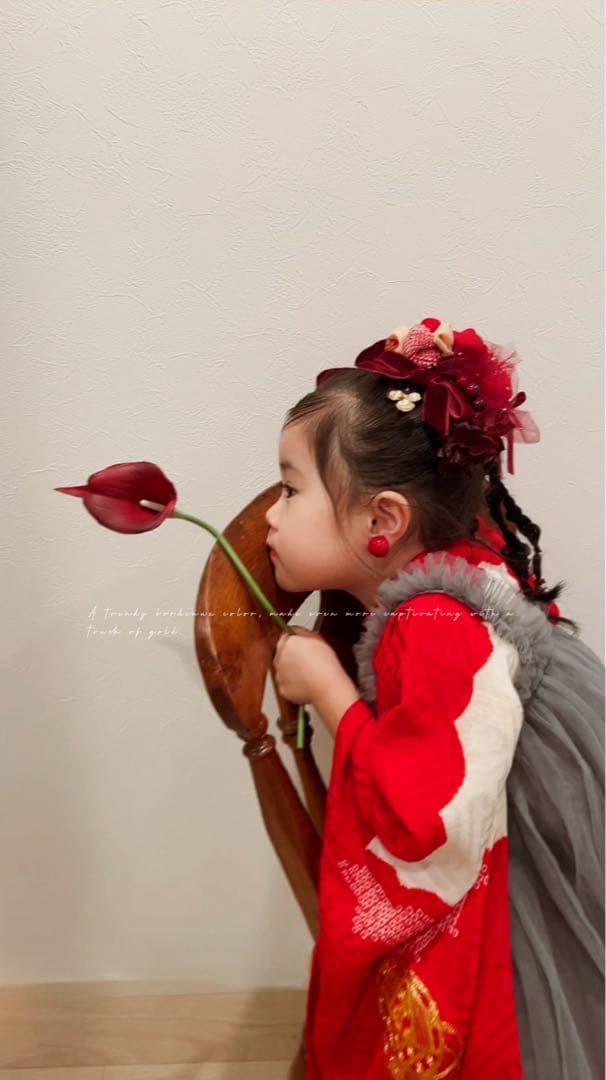 ふ*か様 七五三　七五三髪飾り　ヘッドドレス　着物髪飾り　リメイク髪飾り　051