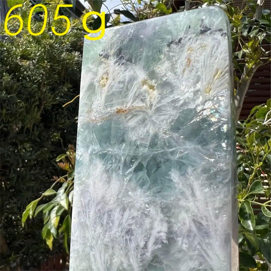 ✨自然の芸術✨幻想的な模様✨虹入り エンジェルフェザー フローライト原石 天然石