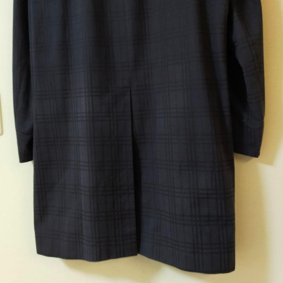美品　英国製　BURBERRY 　チェック柄　ロングステンカラーコート